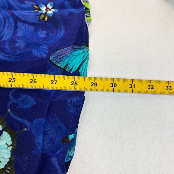 $310 NWOT Johnny Was Marina Butterfly Button Down Long Sleeves Silk Blouse Sz S - Picture 12 of 13